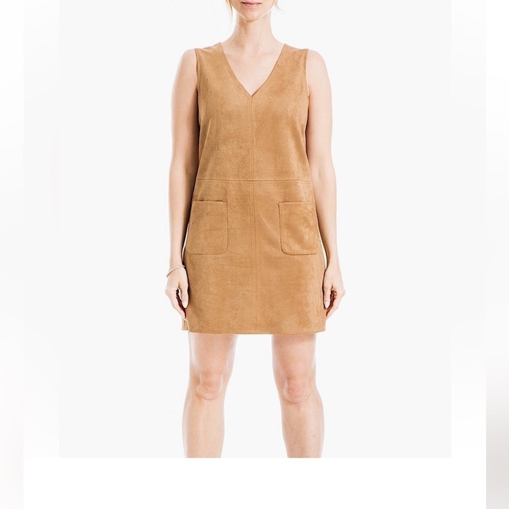 Max Studio Faux Suede V-Neck Mini Dress
Size S